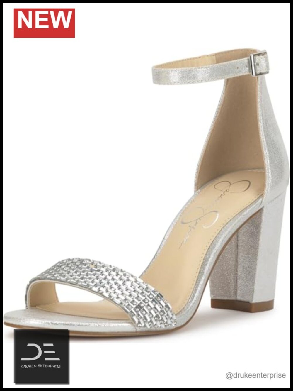 Jessica Simpson Sahino Heeled Sandals with Ankle Strap
